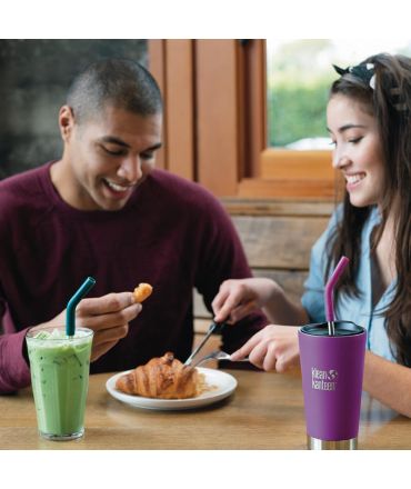 Pack de 4 Pajitas de Acero Inoxidable - Multicolor