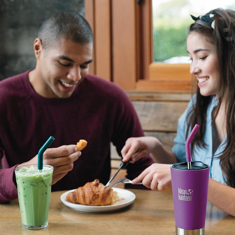 Pack de 4 Pajitas de Acero Inoxidable - Multicolor