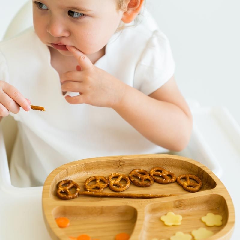 Plato Infantil de Madera de Bambú con Ventosa - Aúpa Organics