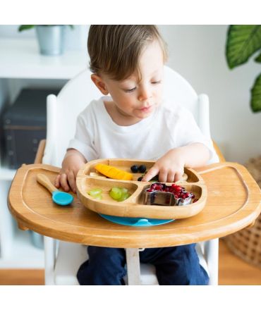 Plato Infantil de Madera de Bambú con Ventosa - Aúpa Organics
