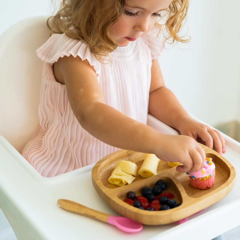 Plato Infantil de Madera de Bambú con Ventosa - Aúpa Organics