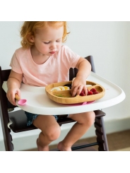 Plato Infantil de Madera de Bambú con Ventosa - Aúpa Organics