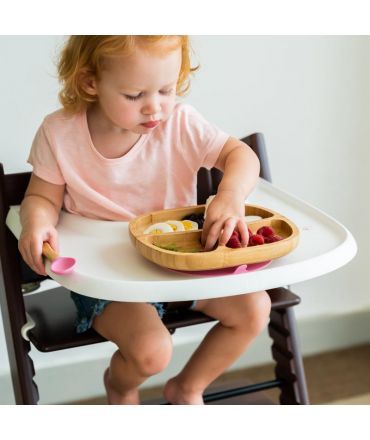 Plato Infantil de Madera de Bambú con Ventosa - Aúpa Organics