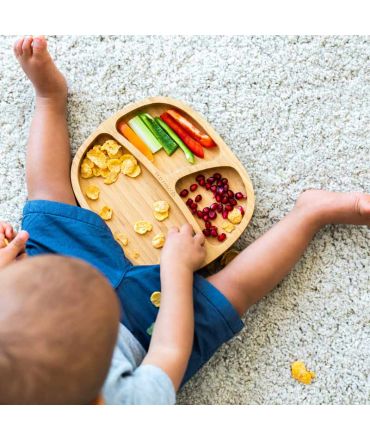 Plato Infantil de Madera de Bambú con Ventosa - Aúpa Organics