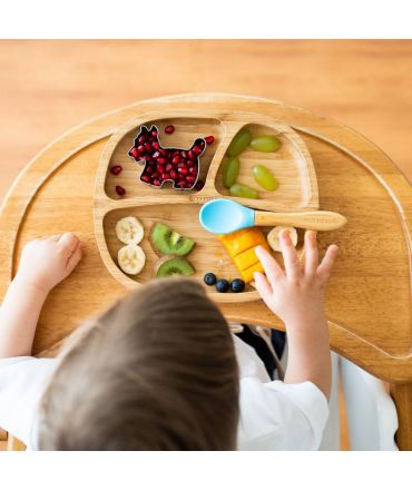 Plato Infantil de Madera de Bambú con Ventosa - Aúpa Organics