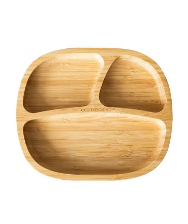Plato Infantil de Madera de Bambú con Ventosa - Aúpa Organics