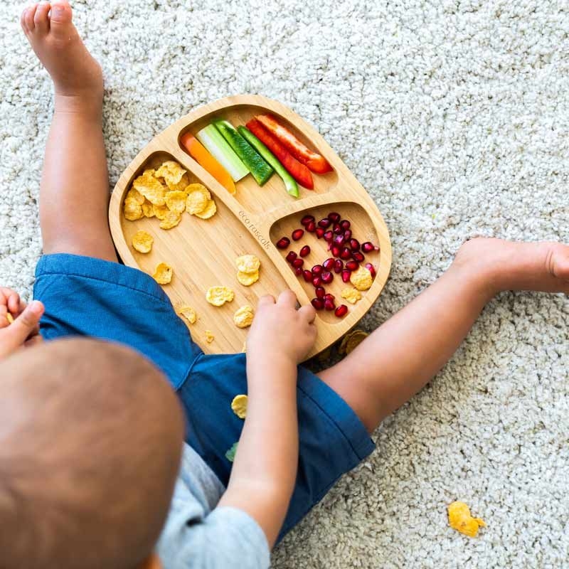 Plato Infantil de Madera de Bambú con Ventosa - Aúpa Organics