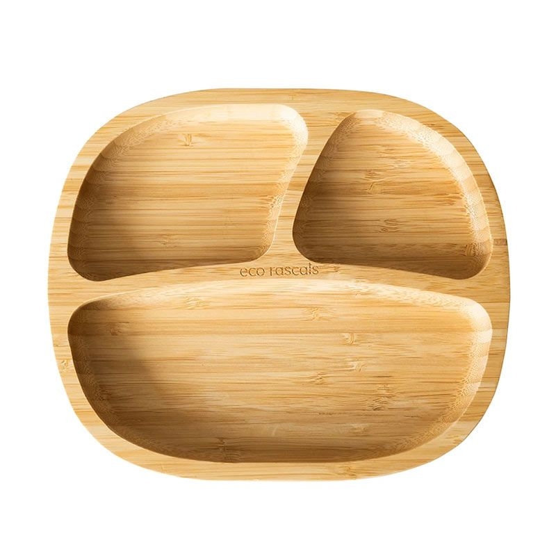 Plato Infantil de Madera de Bambú con Ventosa - Aúpa Organics