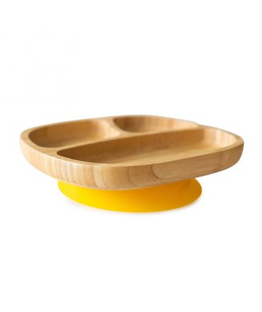 Plato Infantil de Madera de Bambú con Ventosa - Aúpa Organics