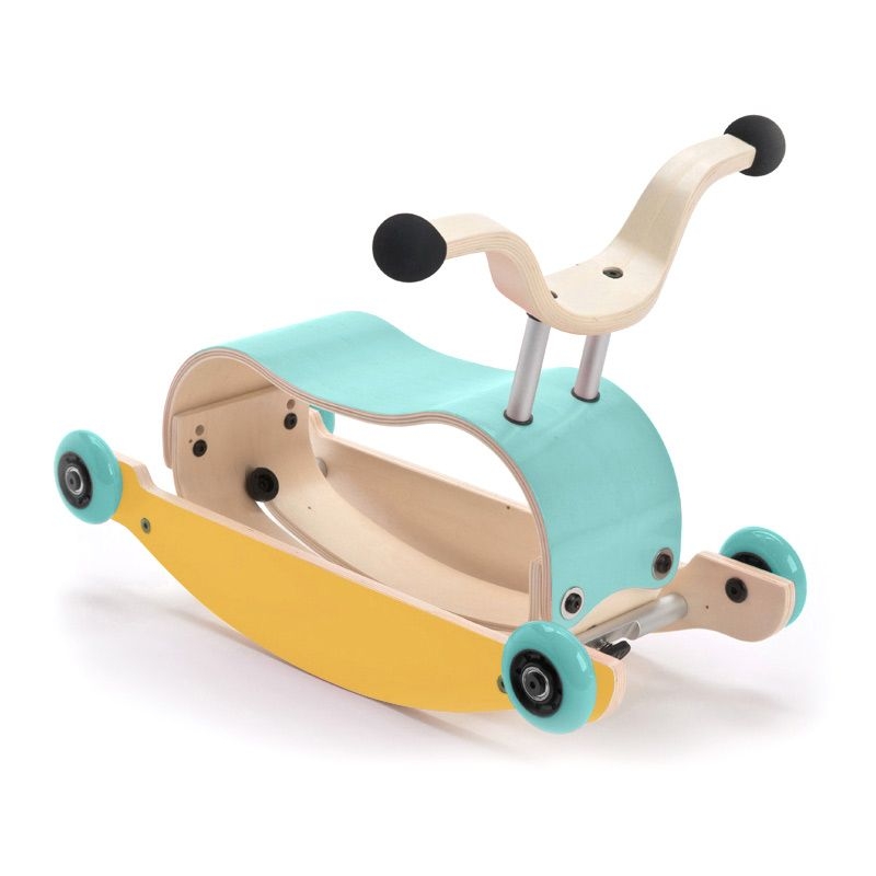 Mini Flip Correpasillos Wishbone 3en1- Blue & Yellow