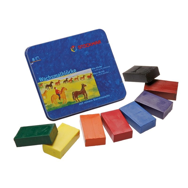 Bloques de Cera 8 colores Waldorf - Stockmar