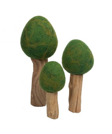 Árboles de Fieltro y Madera - Aúpa Organics