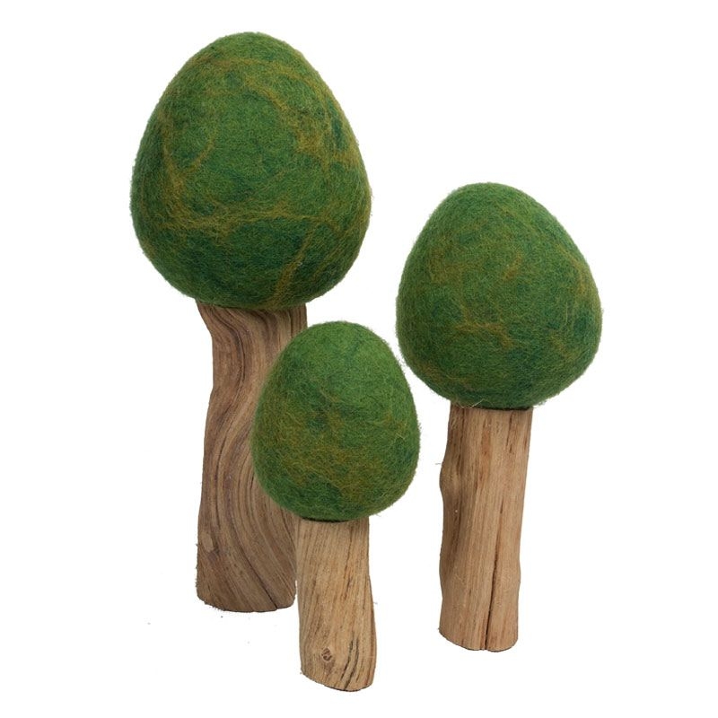 Árboles de Fieltro y Madera - Aúpa Organics