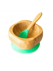 Bol Infantil de Madera de Bambú con Ventosa - Aúpa Organics
