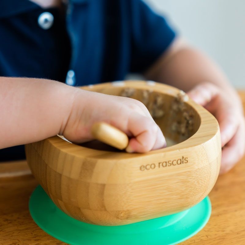 Bol Infantil de Madera de Bambú con Ventosa - Aúpa Organics