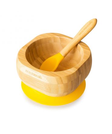 Bol Infantil de Madera de Bambú con Ventosa - Aúpa Organics