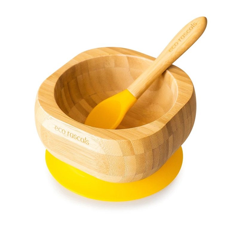 Bol Infantil de Madera de Bambú con Ventosa - Aúpa Organics