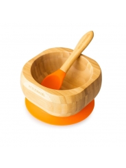 Bol Infantil de Madera de Bambú con Ventosa - Aúpa Organics