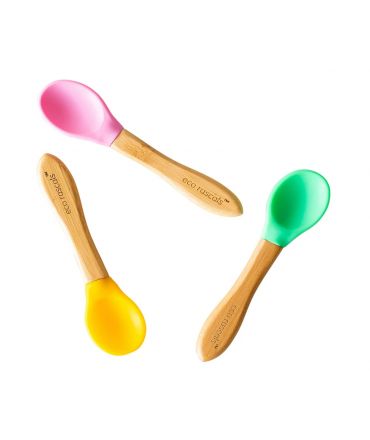 Cucharas Infantiles de Madera de Bambú - Aúpa Organics