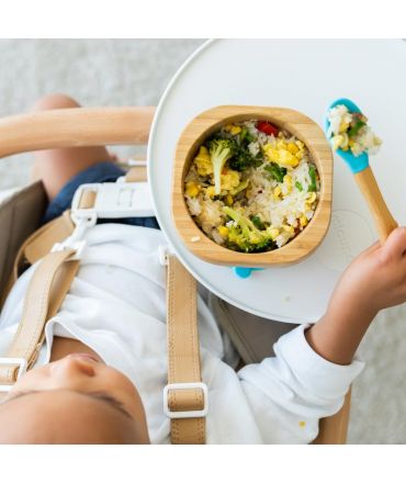 Cucharas Infantiles de Madera de Bambú - Aúpa Organics