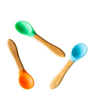 Cucharas Infantiles de Madera de Bambú - Aúpa Organics