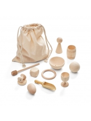 Pack Piezas de Madera 12 unidades - Cesto de los Tesoros