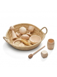 Pack Piezas de Madera 12 unidades - Cesto de los Tesoros