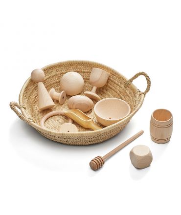 Pack Piezas de Madera 12 unidades - Cesto de los Tesoros