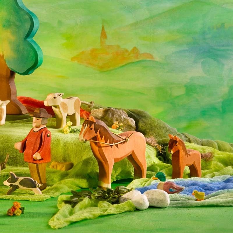 Telas y Animales de Madera Ostheimer - Aúpa Organics