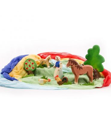 Telas y Animales de Madera Ostheimer - Aúpa Organics