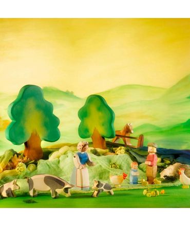 Telas y Animales de Madera Ostheimer - Aúpa Organics