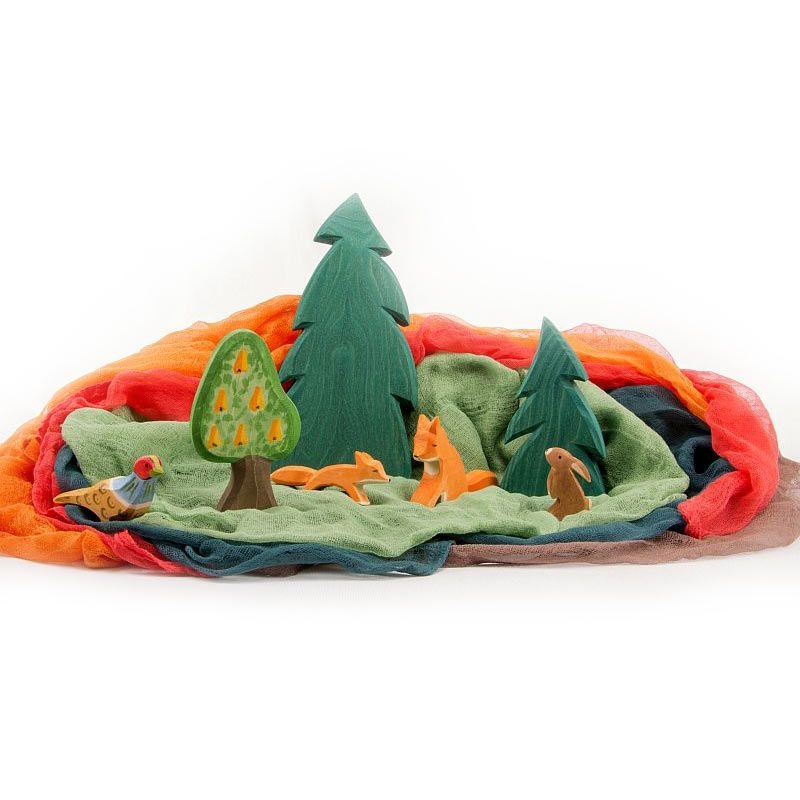 Telas y Animales de Madera Ostheimer - Aúpa Organics