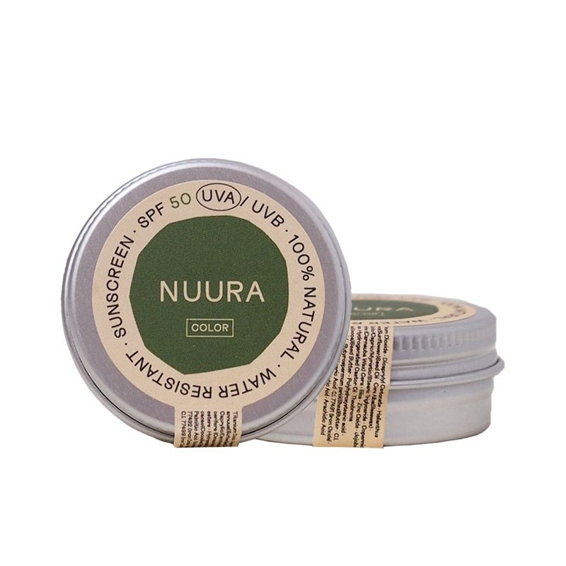 Protector Solar Ecológico Facial Sólido COLOR NUURA 50 spf - Aúpa Organics