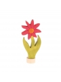 Flor roja Figura Anillo de Cumpleaños Grimm's - Aúpa Organics