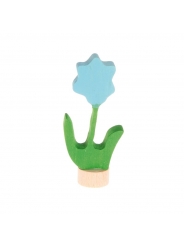 Flor Azul Figura Anillo de Cumpleaños Grimm's - Aúpa Organics