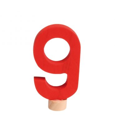 Número 9 Figura Anillo de Cumpleaños Grimm's - Aúpa Organics