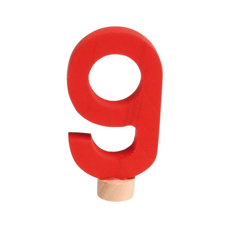 Número 9 Figura Anillo de Cumpleaños Grimm's - Aúpa Organics