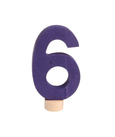 Número 6 Figura Anillo de Cumpleaños Grimm's - Aúpa Organics