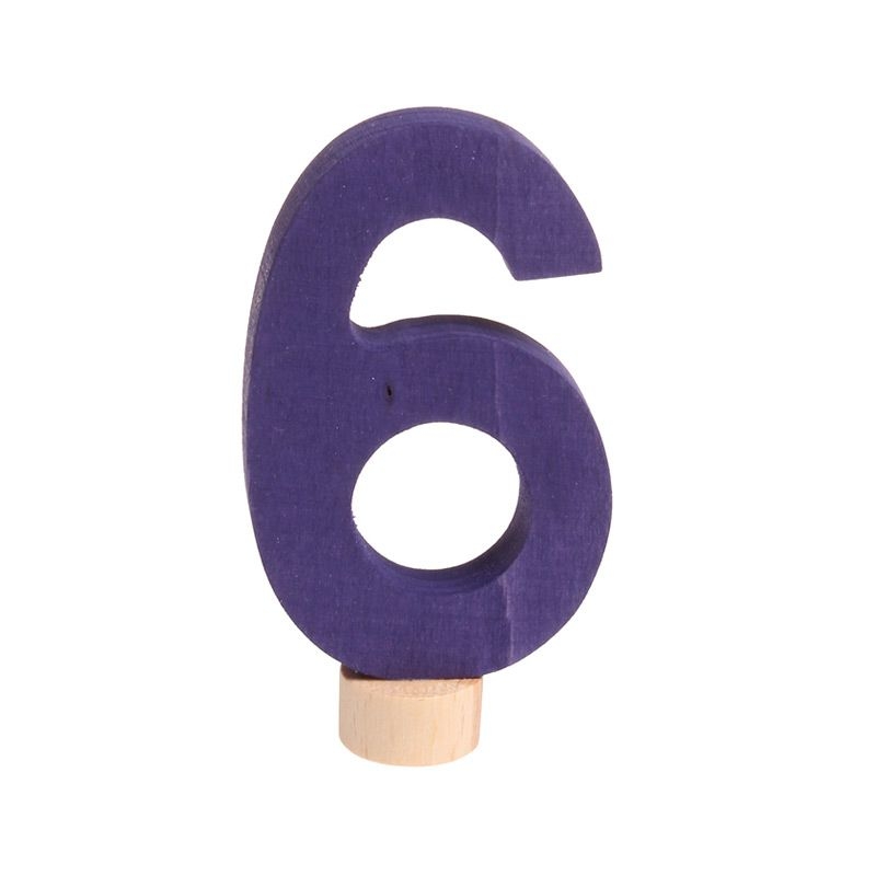 Número 6 Figura Anillo de Cumpleaños Grimm's - Aúpa Organics