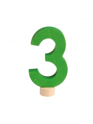 Número 3 Figura Anillo de Cumpleaños Grimm's - Aúpa Organics